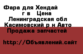 Фара для Хендай Elantra 2013-2016г.в › Цена ­ 18 000 - Ленинградская обл., Касимовский р-н Авто » Продажа запчастей   